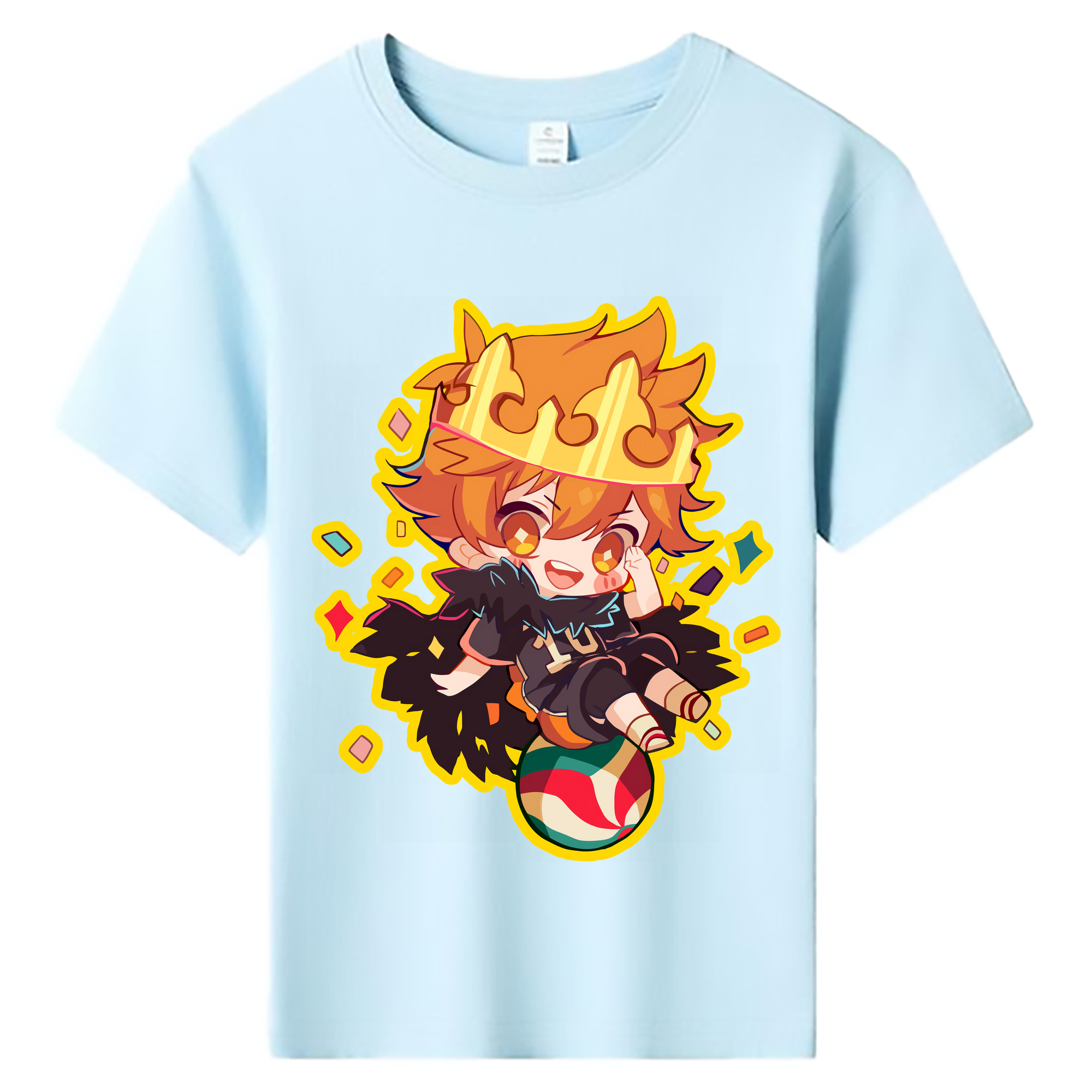 （画像用） ハイキュー!! Haikyu!! 綿100％キッズTシャツ（フロントプリント）